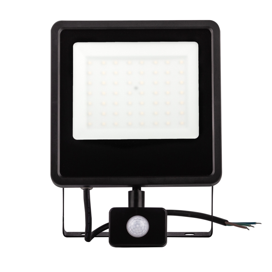 LED Venkovní reflektor se senzorem LED/20W/230V 4000K IP65 černá