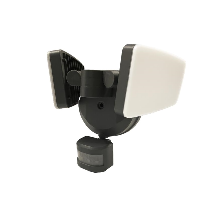 LED Venkovní reflektor se senzorem LED/24W/230V 3000/4000/6000K IP54 antracit