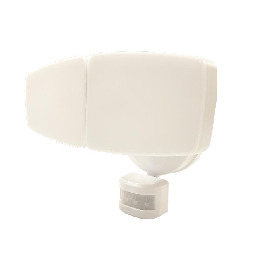 LED Venkovní reflektor se senzorem LED/24W/230V 3000/4000/6000K IP54 bílá