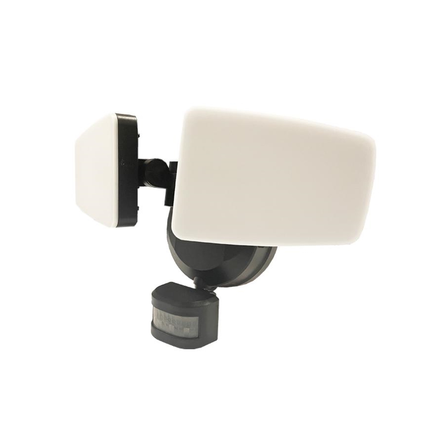 LED Venkovní reflektor se senzorem LED/24W/230V 3000/4000/6000K IP54 černá