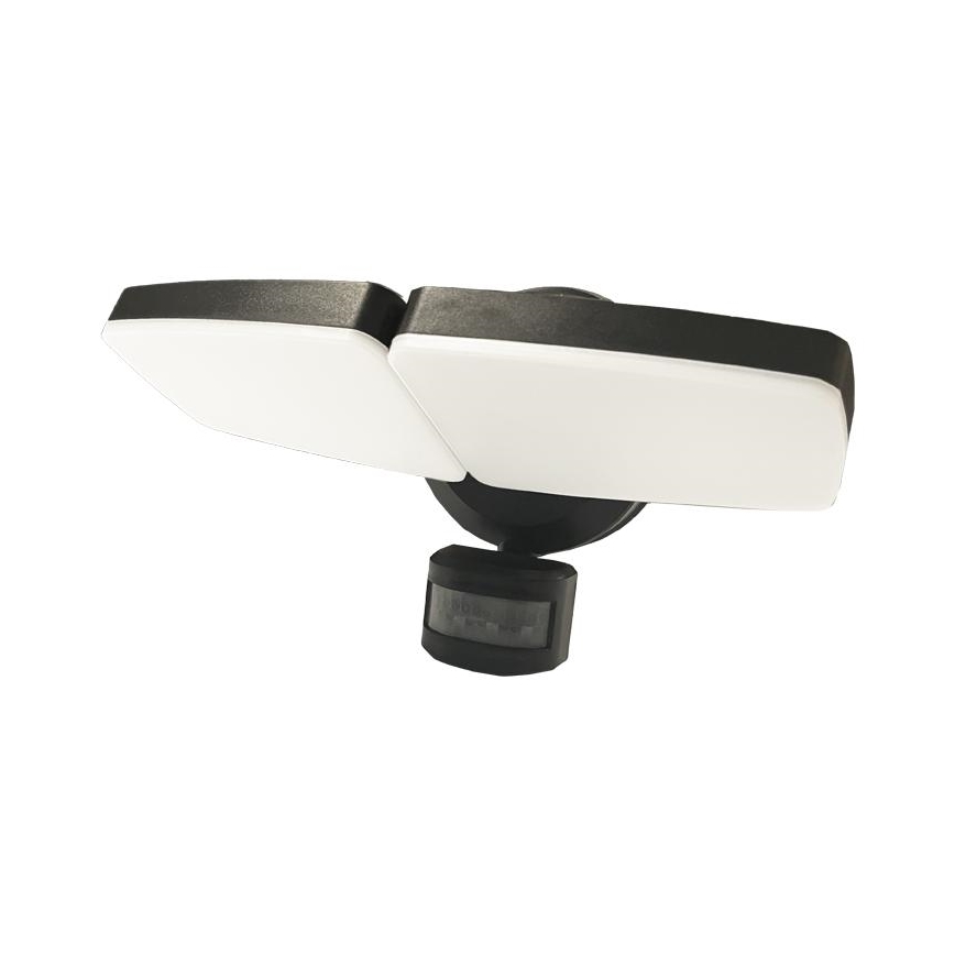 LED Venkovní reflektor se senzorem LED/24W/230V 3000/4000/6000K IP54 černá