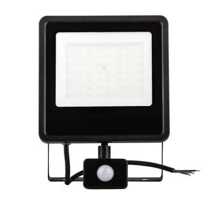 LED Venkovní reflektor se senzorem LED/30W/230V 4000K IP65 černá