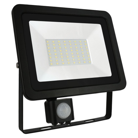 LED Venkovní reflektor se senzorem NOCTIS LUX 2 LED/50W/230V 6000K IP44 černá