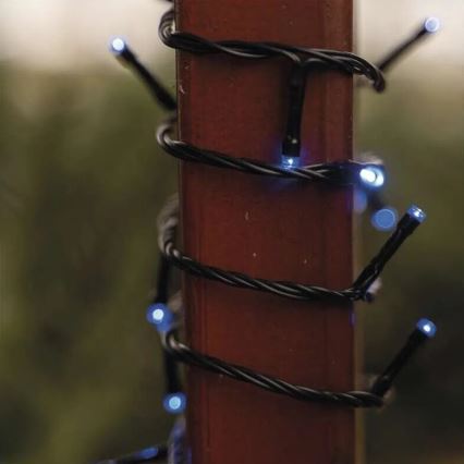 LED Venkovní  řetěz 100xLED/10m IP44 modrá