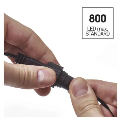 LED Venkovní  řetěz 100xLED/10m IP44 studená bílá