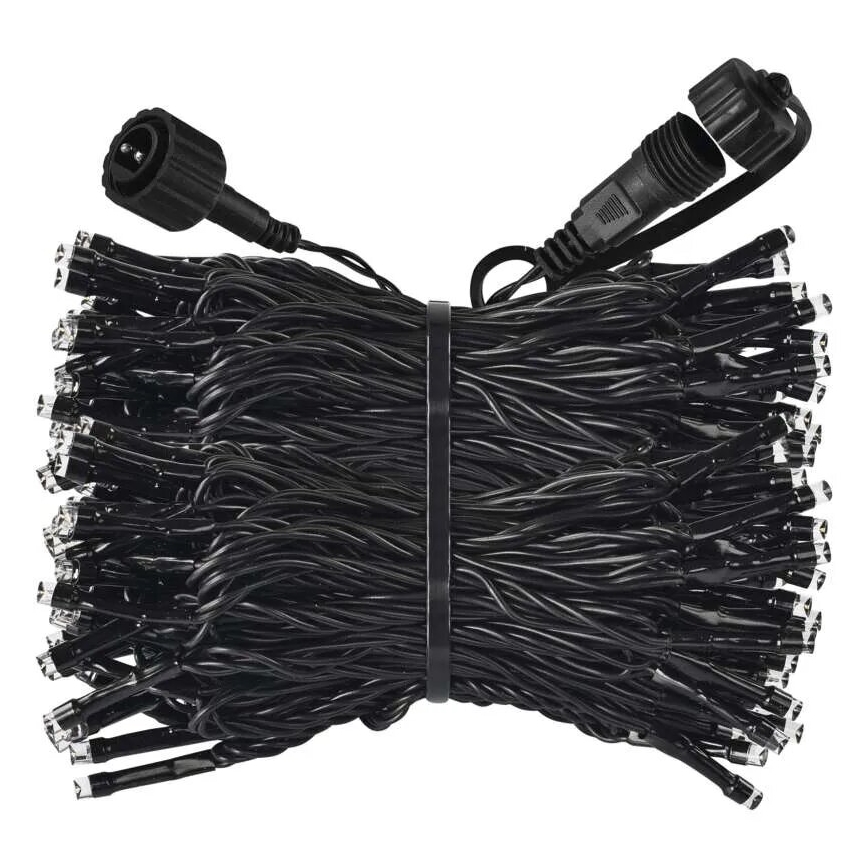 LED Venkovní  řetěz 100xLED/10m IP44 studená bílá