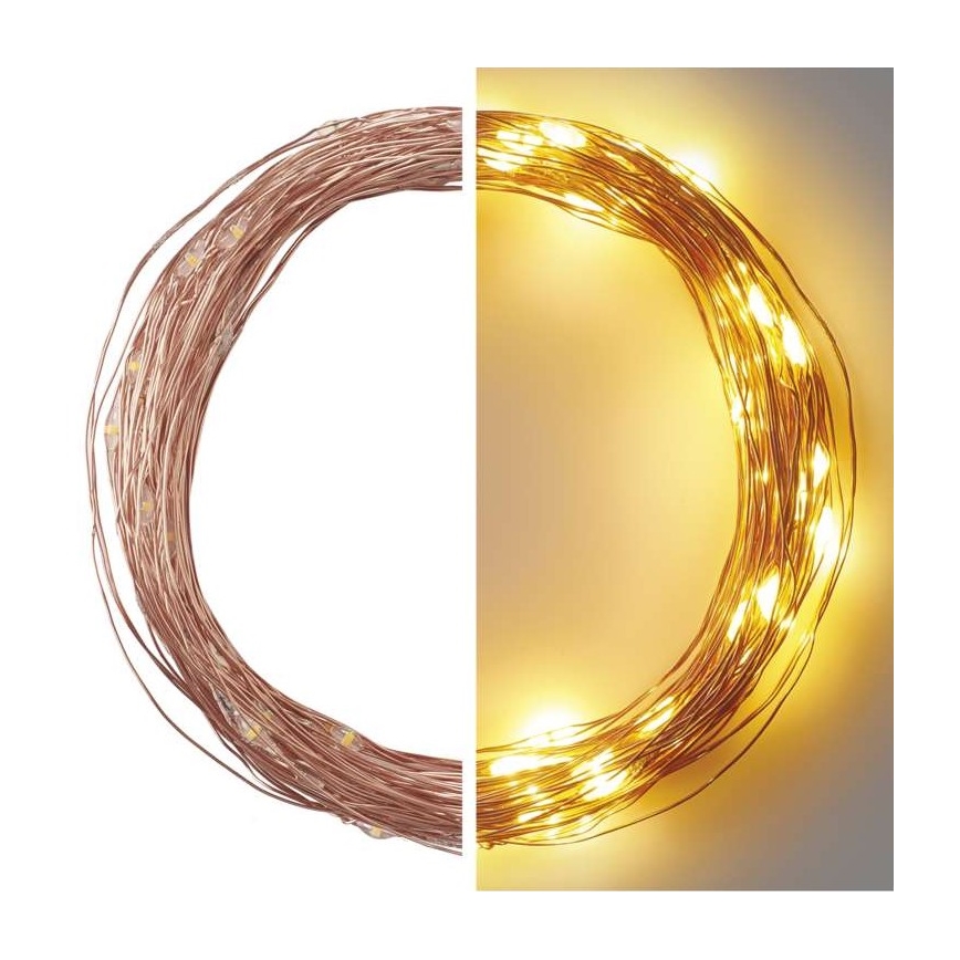 LED  venkovní řetěz 100xLED/15m IP44 teplá bílá