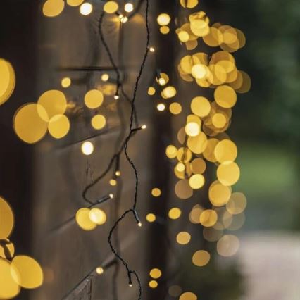 LED Venkovní  řetěz 100xLED/2,5x0,9m IP44 teplá bílá
