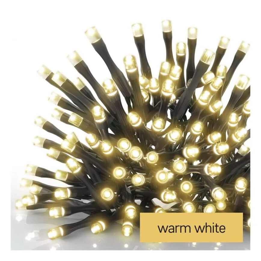 LED Venkovní  řetěz 100xLED/2,5x0,9m IP44 teplá bílá