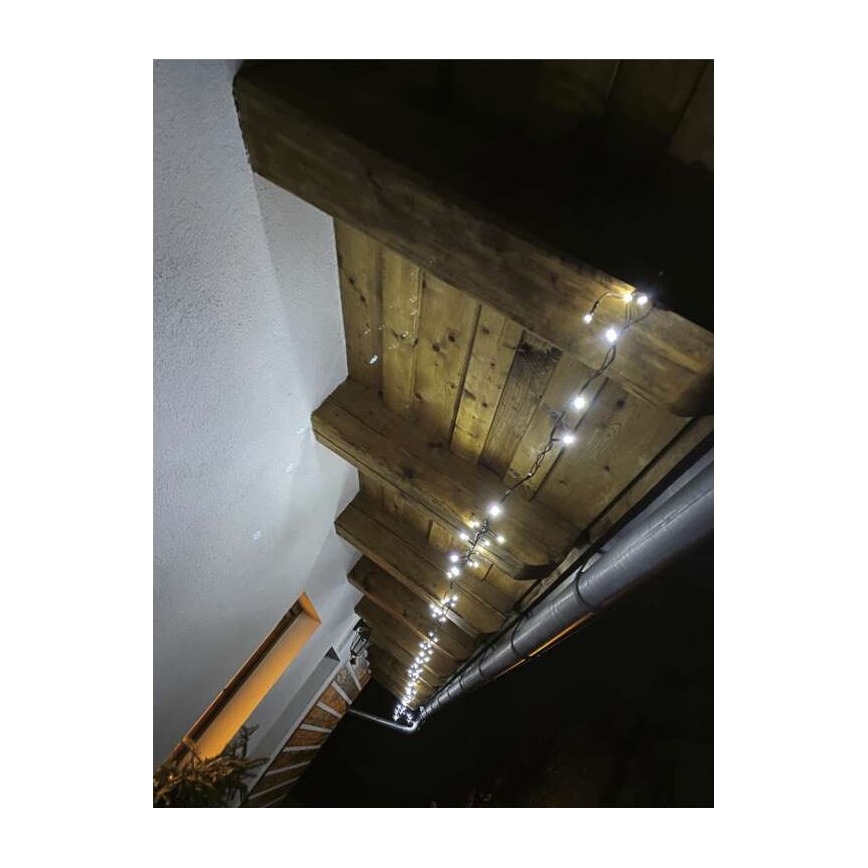 LED  venkovní řetěz 120xLED/17m IP44 studená bílá