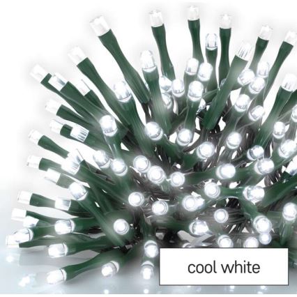 LED  venkovní řetěz 120xLED/17m IP44 studená bílá
