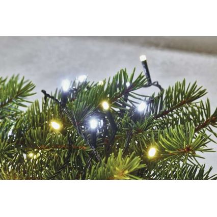 LED  venkovní řetěz 120xLED/2 funkce 17m IP44 teplá/studená bílá