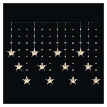 LED Venkovní řetěz 120xLED 3xAA 1,7 m IP44 teplá bílá