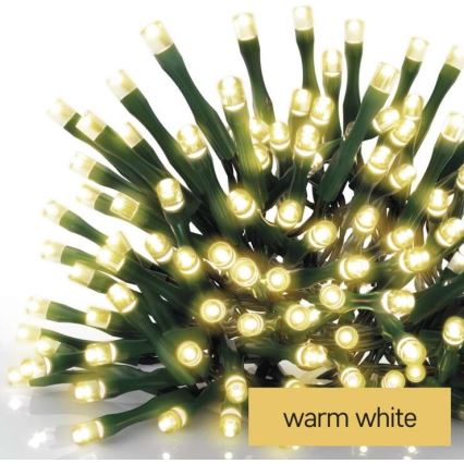 LED  venkovní řetěz 120xLED/8 módů 17m IP44 teplá bílá