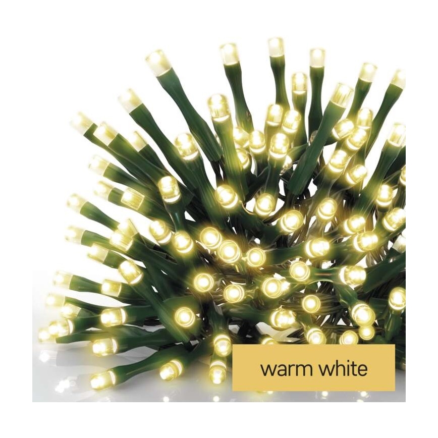 LED  venkovní řetěz 120xLED/8 módů 17m IP44 teplá bílá