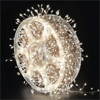 LED Venkovní řetěz 1440xLED/8 funkcí 14,4m IP44 teplá bílá