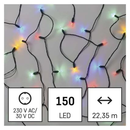 LED Venkovní  řetěz 150xLED/27,35m IP44 multicolor