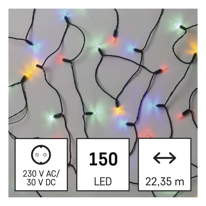 LED Venkovní  řetěz 150xLED/27,35m IP44 multicolor