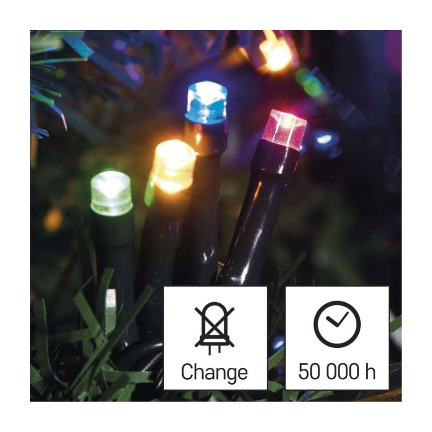 LED  venkovní řetěz 180xLED/23m IP44 multicolor