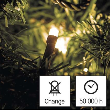 LED  venkovní řetěz 180xLED/23m IP44 teplá bílá