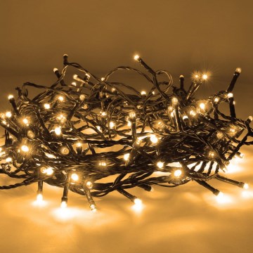 LED Venkovní  řetěz 200xLED/8 funkcí 15m IP44 teplá bílá