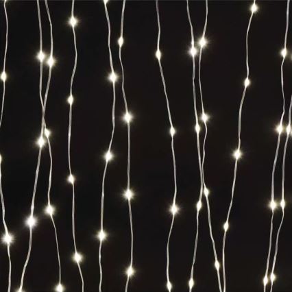LED Venkovní  řetěz 300xLED/8 funkcí 5,9 m IP44 teplá bílá