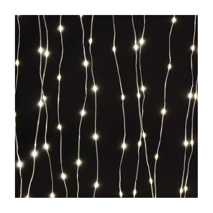 LED Venkovní  řetěz 300xLED/8 funkcí 5,9 m IP44 teplá bílá