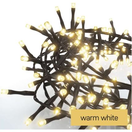 LED  venkovní řetěz 400xLED/13m IP44 teplá bílá