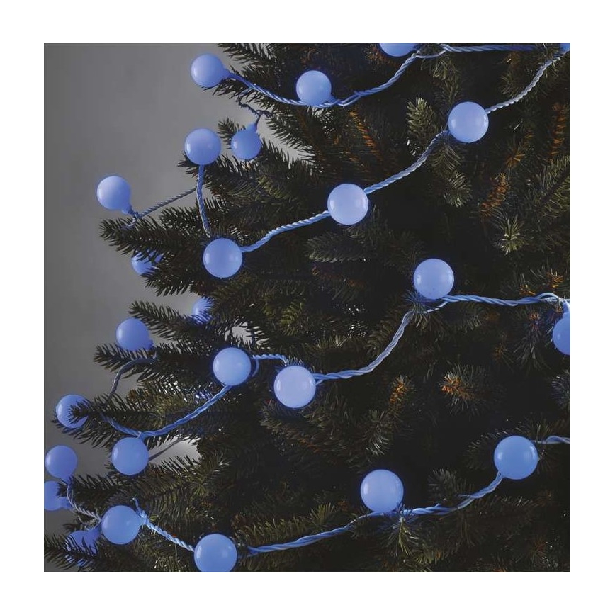 LED  venkovní řetěz 40xLED/9m IP44 modrá