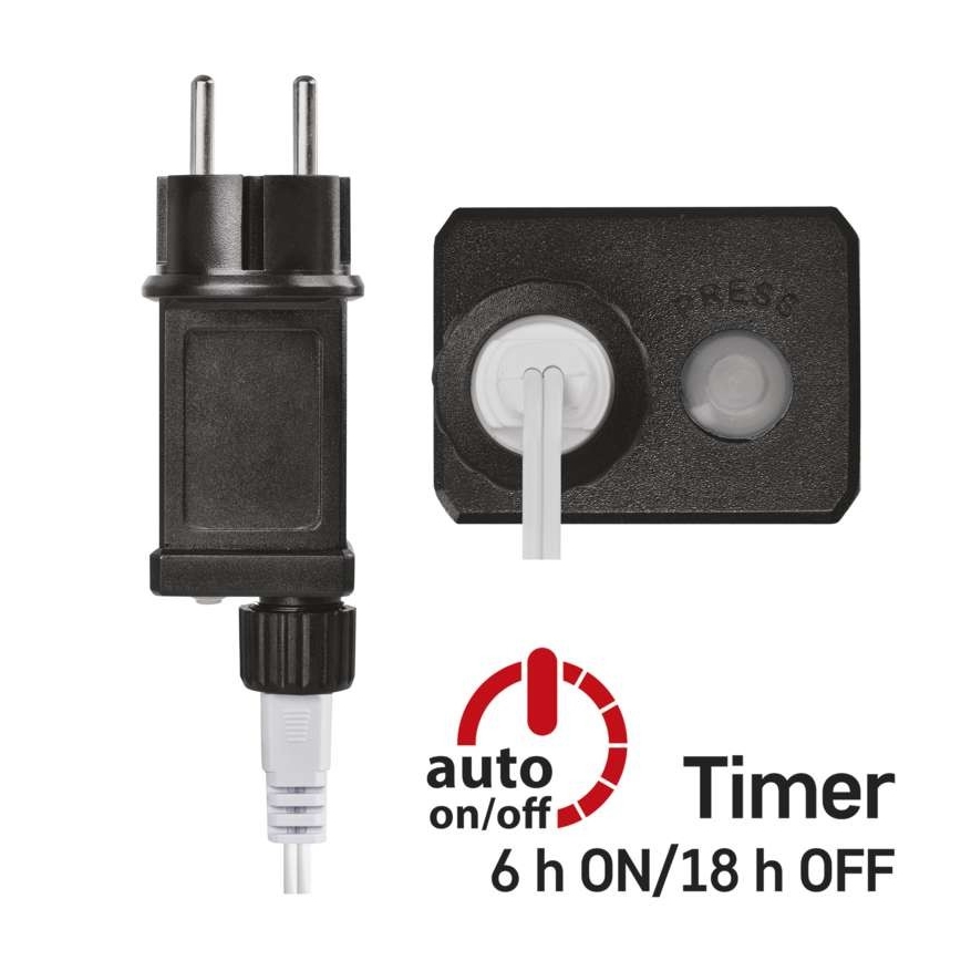 LED  venkovní řetěz 40xLED/9m IP44 modrá