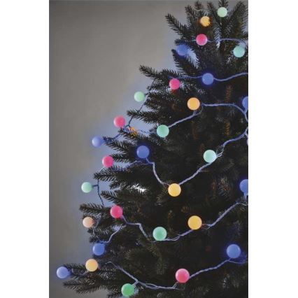 LED  venkovní řetěz 40xLED/9m IP44 multicolor
