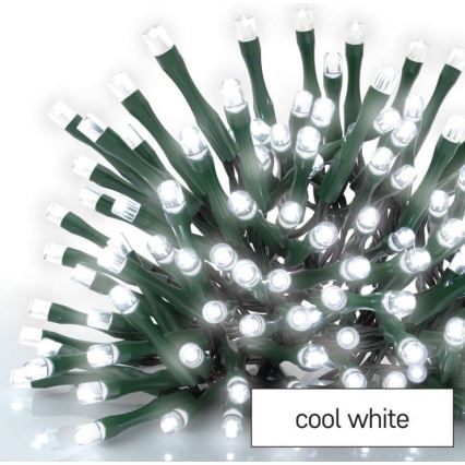 LED  venkovní řetěz 40xLED/9m IP44 studená bílá