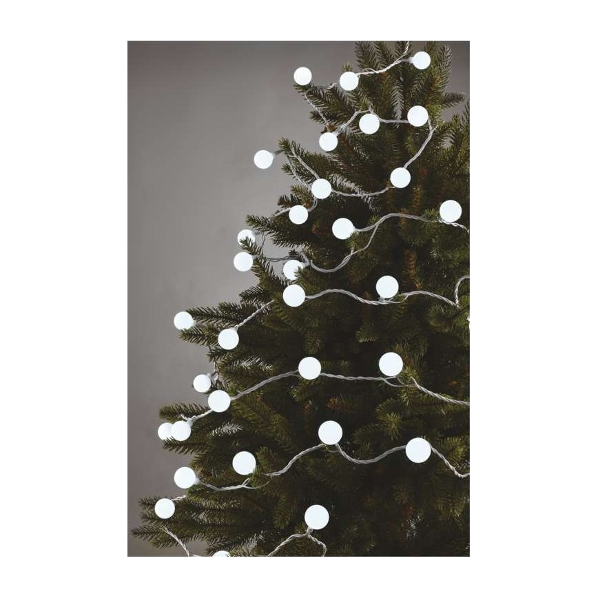 LED  venkovní řetěz 40xLED/9m IP44 studená bílá