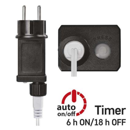 LED  venkovní řetěz 40xLED/9m IP44 studená bílá