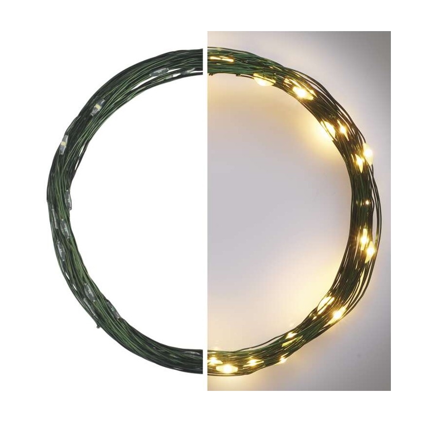 LED  venkovní řetěz 40xLED/9m IP44 teplá bílá