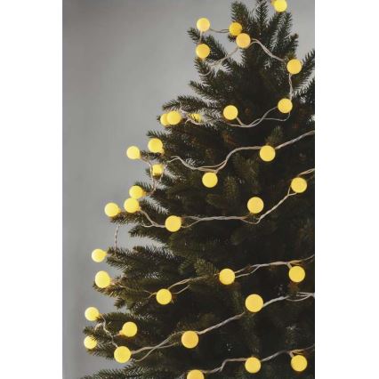 LED  venkovní řetěz 40xLED/9m IP44 teplá bílá