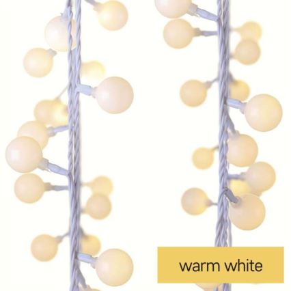 LED  venkovní řetěz 40xLED/9m IP44 teplá bílá