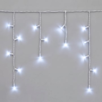 LED Venkovní řetěz 50xLED/3x0,4m IP44 studená bílá