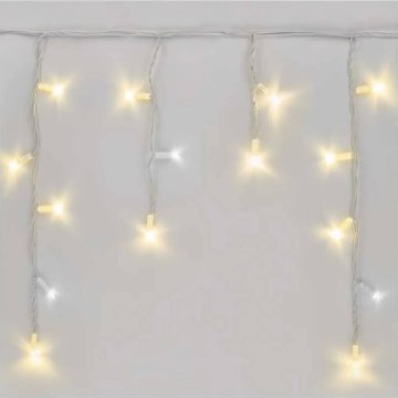 LED Venkovní řetěz 50xLED/3x0,4m IP44 studená/teplá bílá