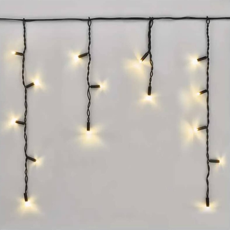 LED Venkovní řetěz 50xLED/3x0,4m IP44 teplá bílá