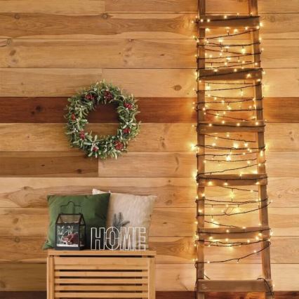 LED Venkovní  řetěz 50xLED/5m IP44 teplá bílá