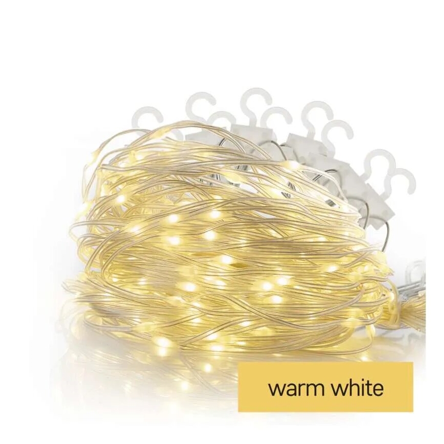 LED Venkovní  řetěz 54xLED/8 funkcí 6,7x0,7m IP44 teplá bílá