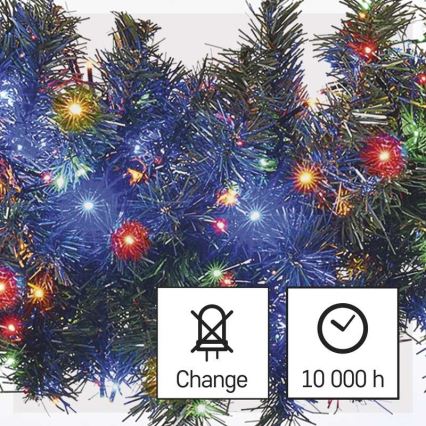 LED  venkovní řetěz 600xLED/17m IP44 multicolor