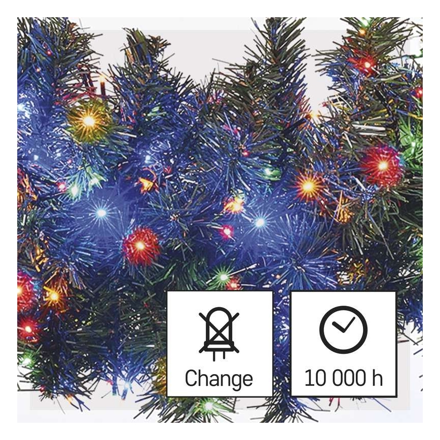 LED  venkovní řetěz 600xLED/17m IP44 multicolor