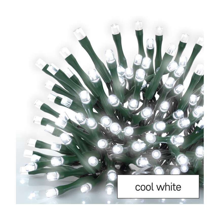 LED  venkovní řetěz 600xLED/8 módů 15m IP44 studená bílá