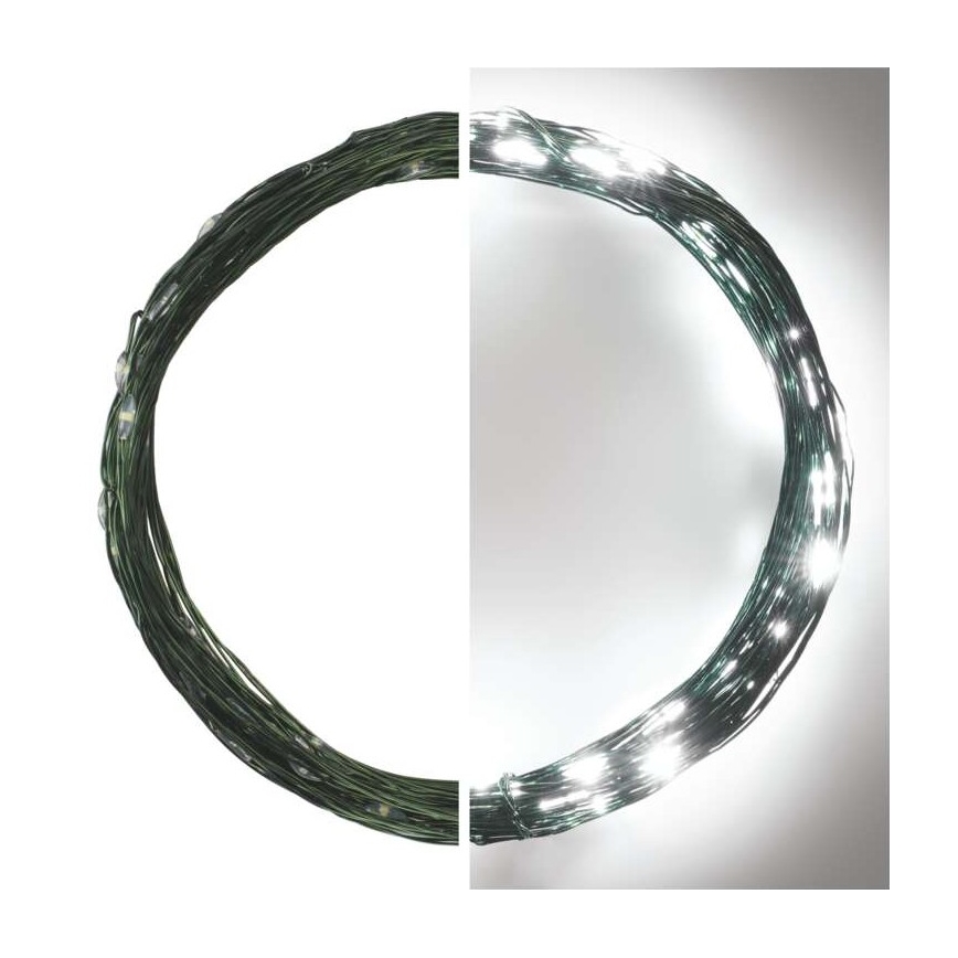 LED  venkovní řetěz 75xLED/12,5m IP44 studená bílá