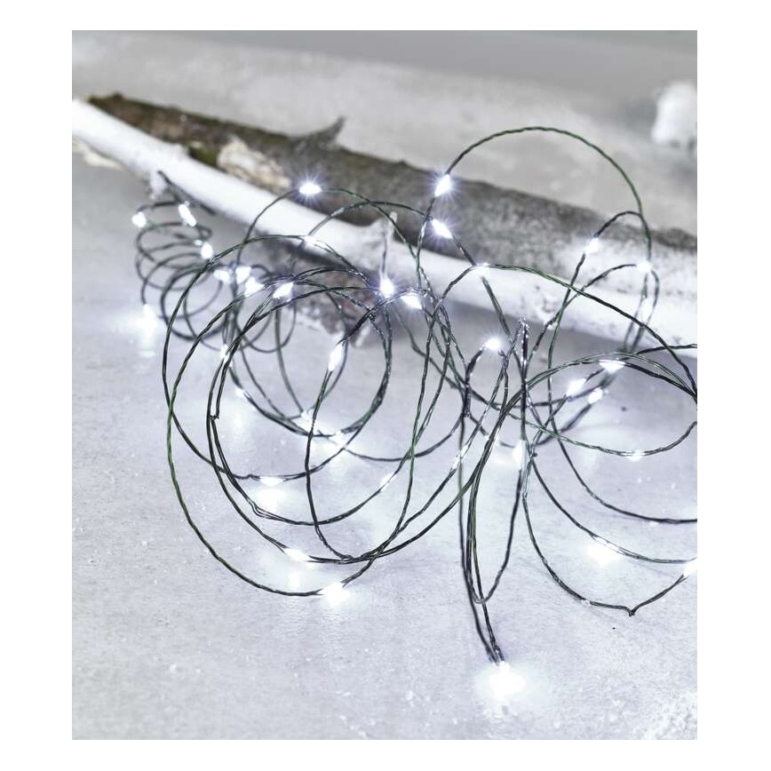 LED  venkovní řetěz 75xLED/12,5m IP44 studená bílá