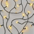 LED  venkovní řetěz 80xLED/3xAA 6,1m IP44 teplá bílá