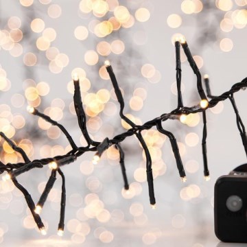 LED Venkovní  řetěz CLUSTER 768xLED/8 funkcí 9 m IP44 teplá bílá