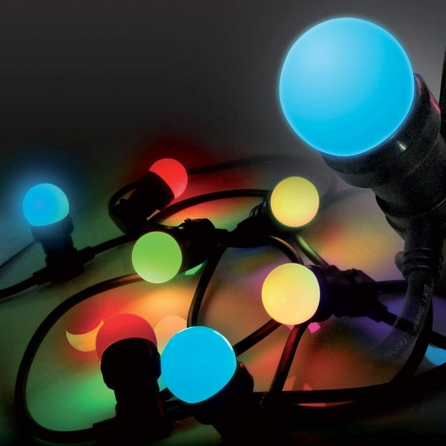 LED Venkovní řetěz EASY CONNECT 8xE27 5m IP44 multicolor